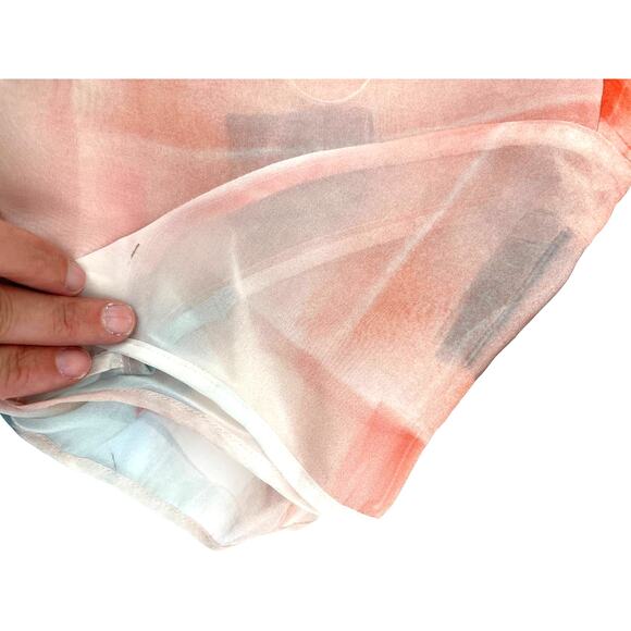 HUGO BOSS Asymmetrical Difuna Silk Blend Collage Print Cocktail Dress 4 NWT - Picture 8 of 11